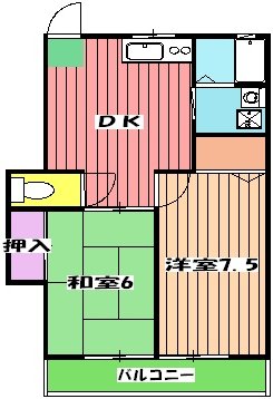 トーワ西船橋Aの間取り