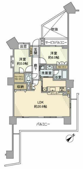 グランヒルズ本八幡の間取り