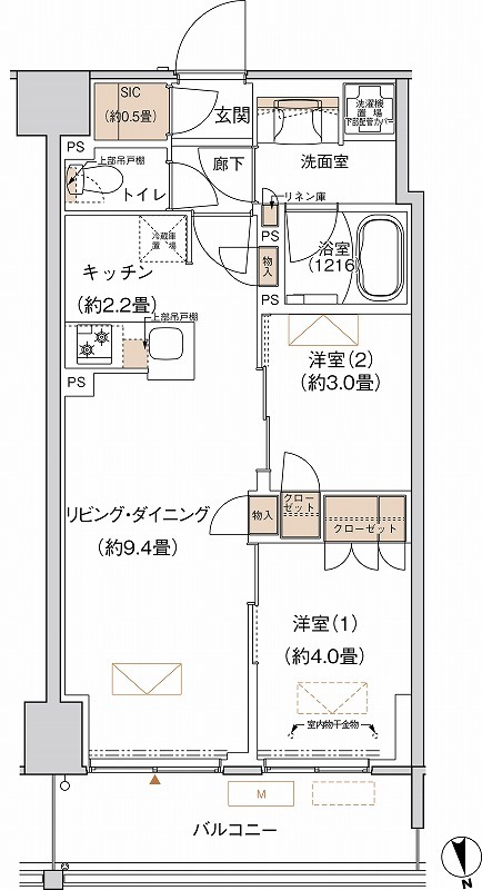 プライムネクサス大森北の間取り