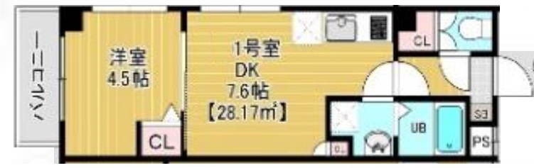 コンフォルテ本千葉の間取り