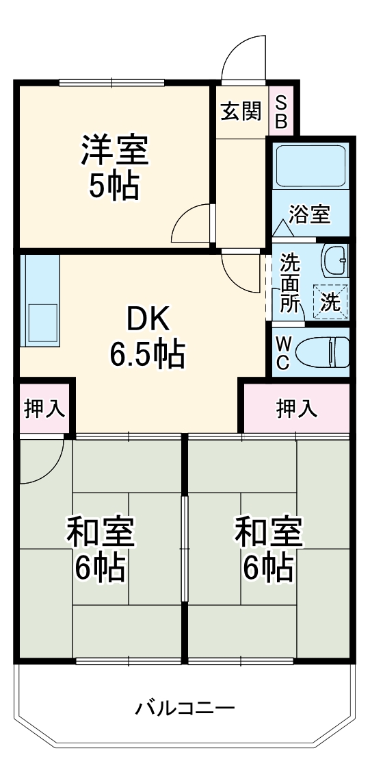シュロス鵜の森の間取り
