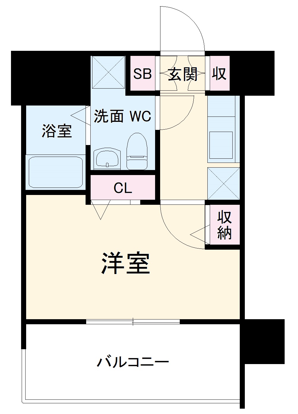 リヴシティ横濱新川町弐番館の間取り