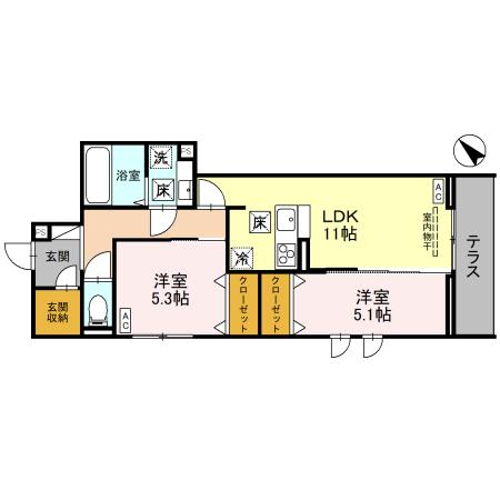 アリエッタⅡの間取り