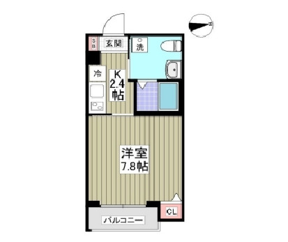 MELDIA西所沢Ⅲの間取り