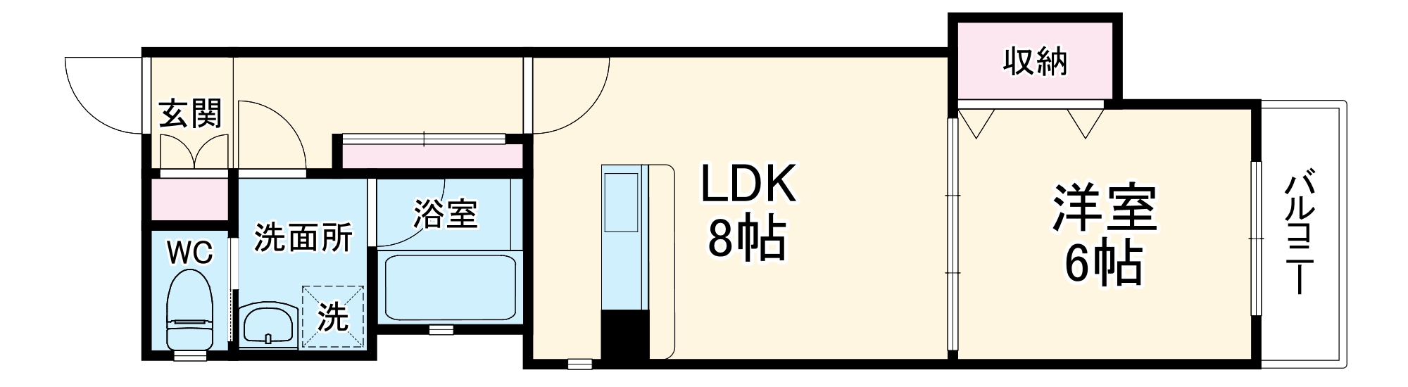 コンフォート松ヶ枝IIの間取り