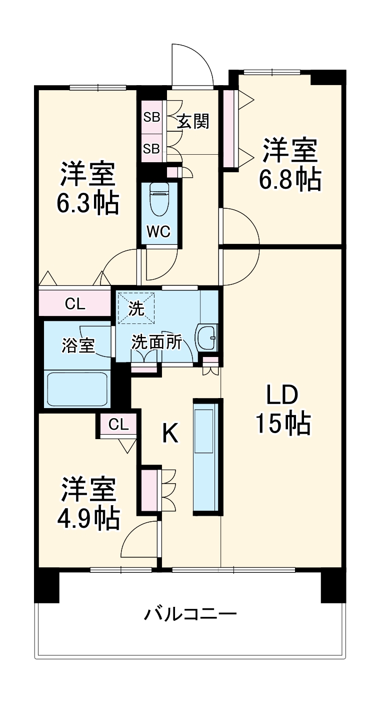 HF辻堂レジデンスの間取り