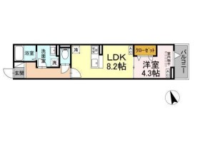 グラナーデ東伊興の間取り