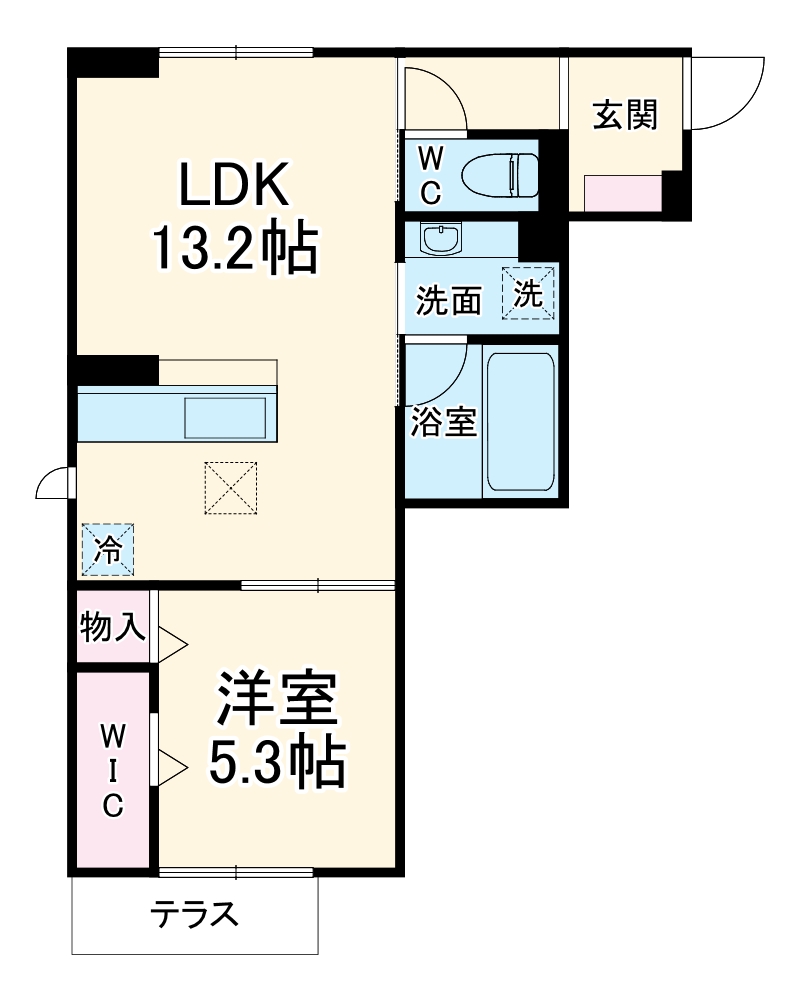 トリシアことひらの間取り