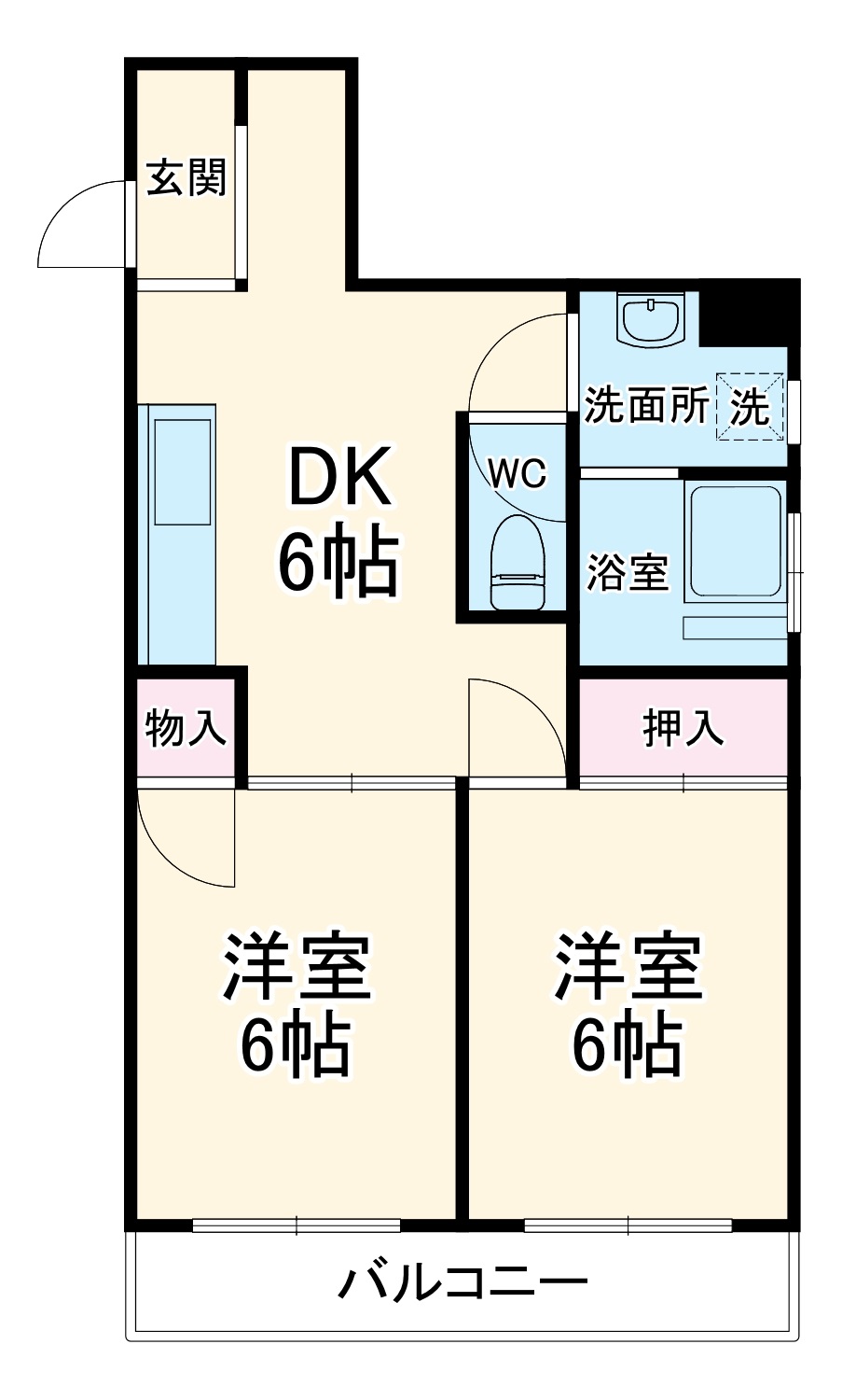 ガーベラマンション汐入の間取り
