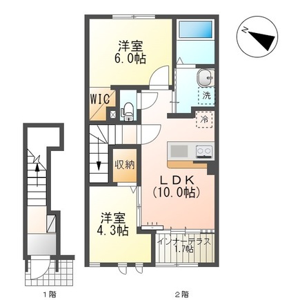 ルフラン2の間取り