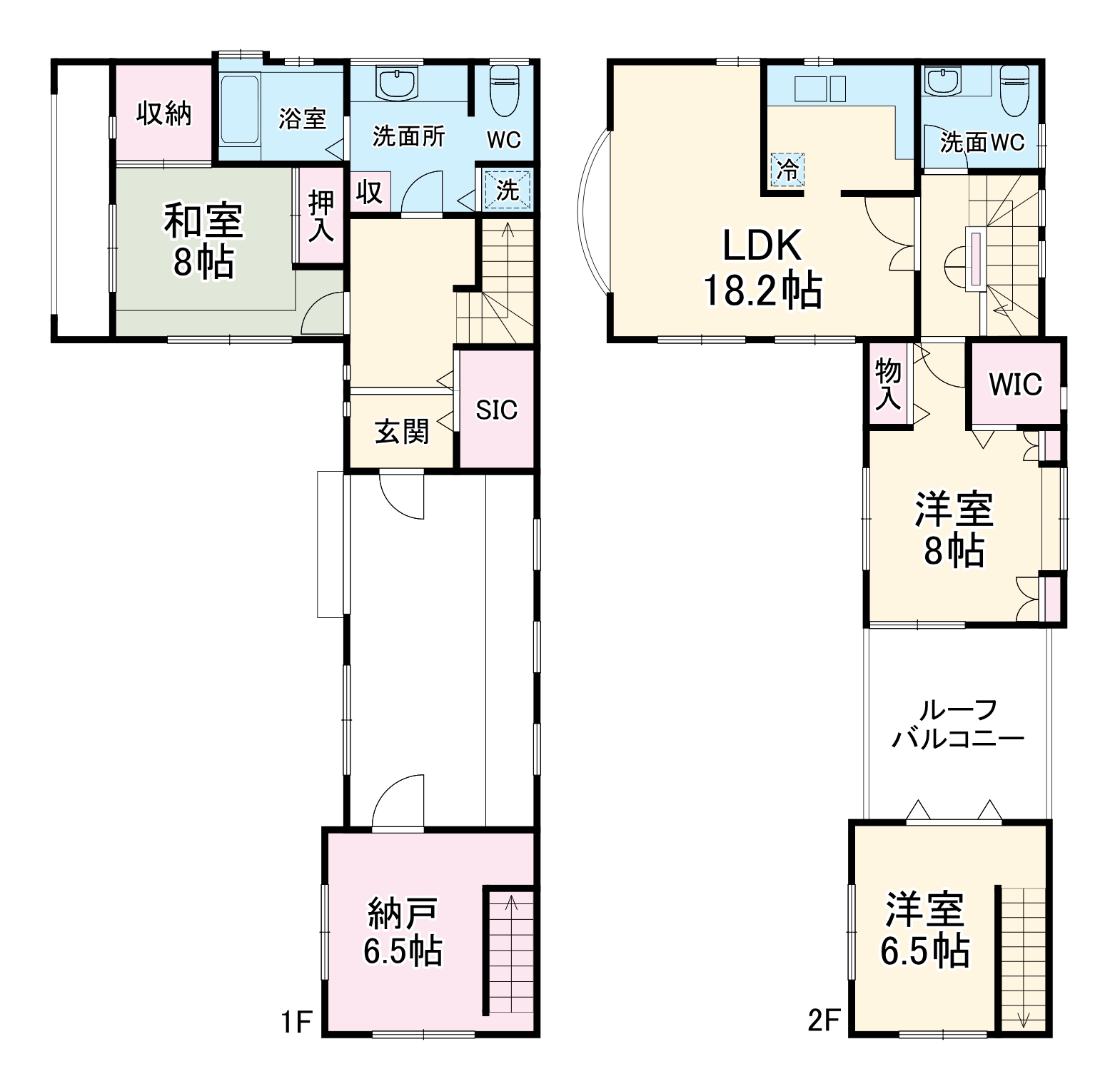 市ケ尾町貸家の間取り