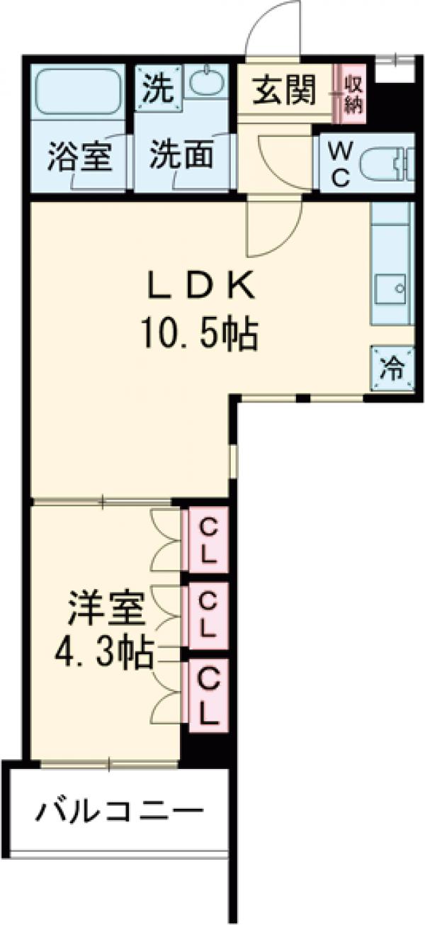 ラクラス四谷の間取り