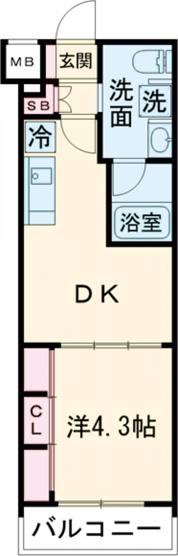 THE PREMIUM CUBE G 東中野の間取り