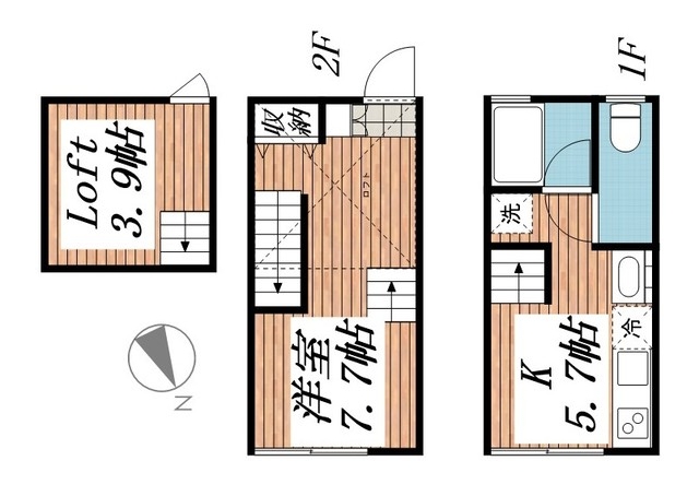 ティロ・フィナーレ松戸Bの間取り