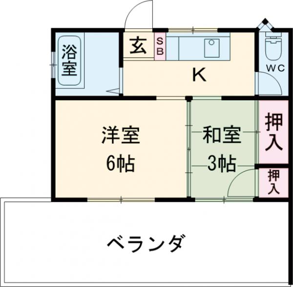 クロノス西立川の間取り