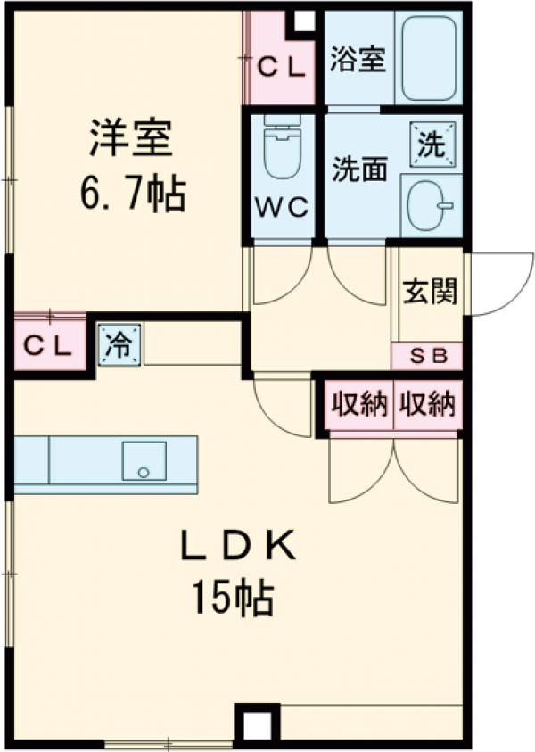 VISTA MINAMIDAIの間取り