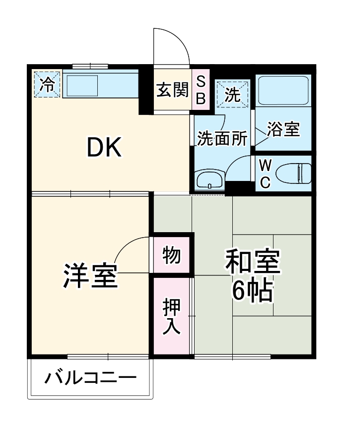 ハイツ須藤Ⅱの間取り