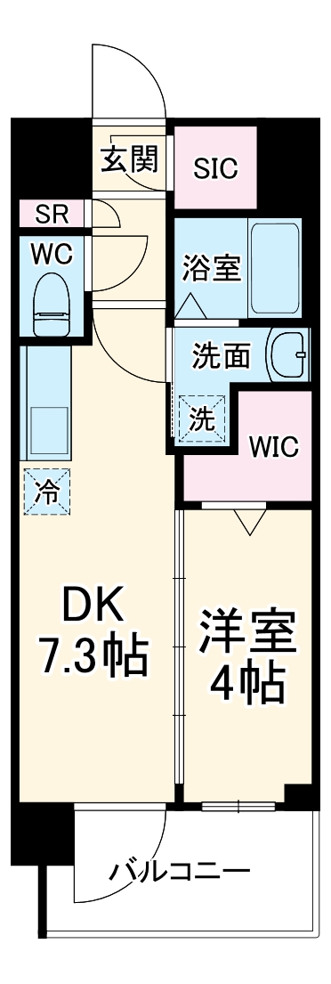 エステムコート名古屋 TWIN EASTの間取り