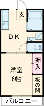 プルミエールエビハラパーソンズB棟の間取り