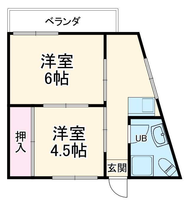 仲尾崎ハイツの間取り