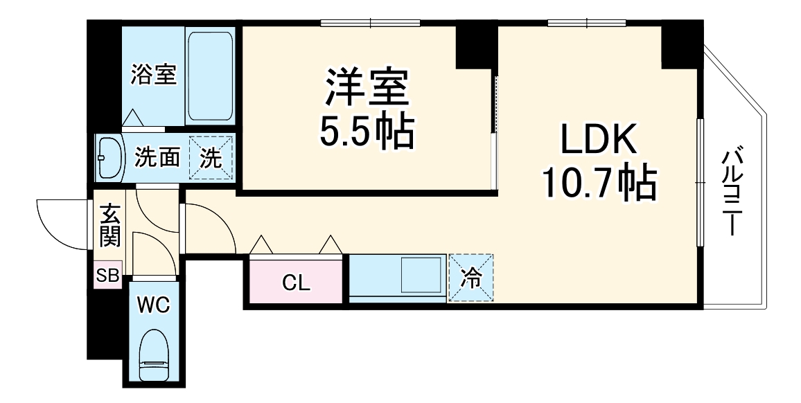 クラージュグラン院内の間取り