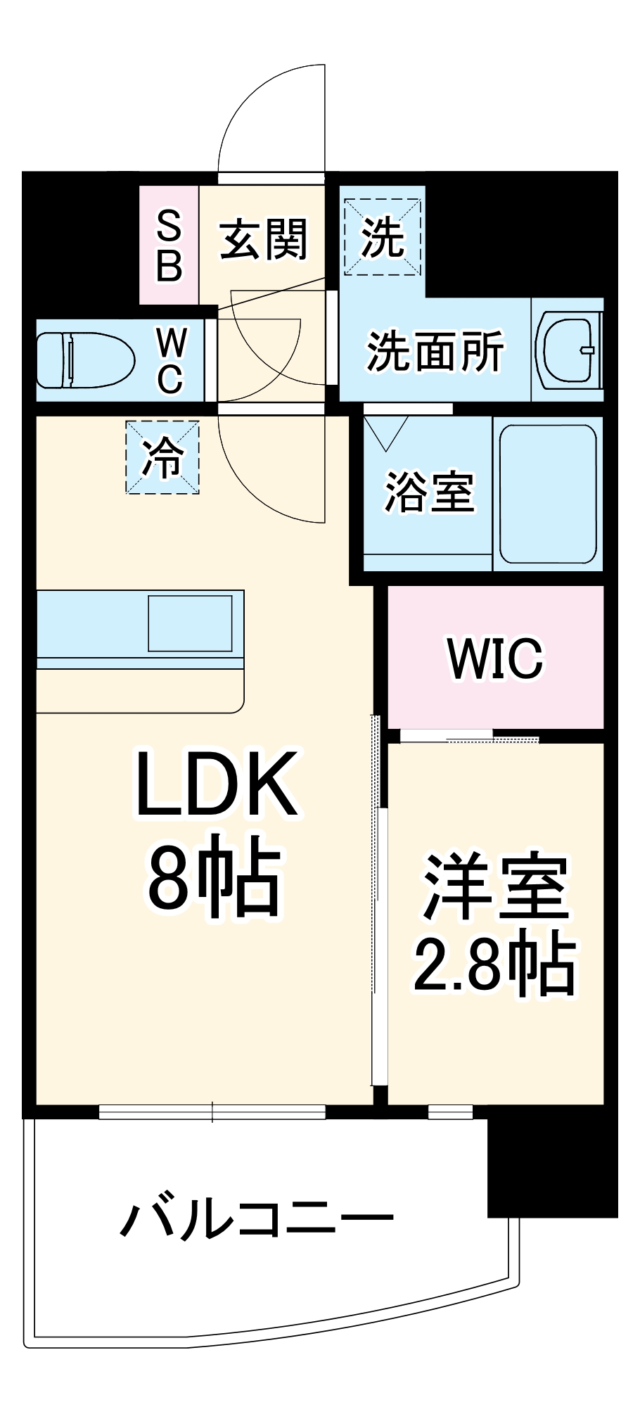 セレニテ難波ミラク弐番館の間取り