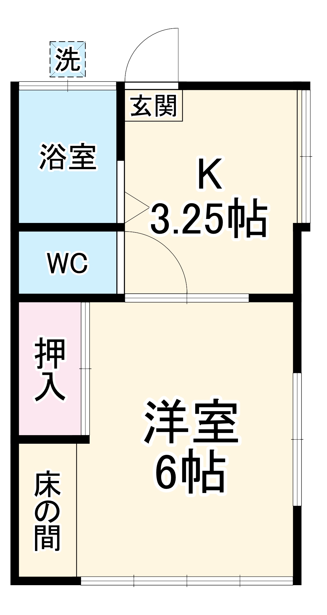 ヴィラ石原A棟の間取り