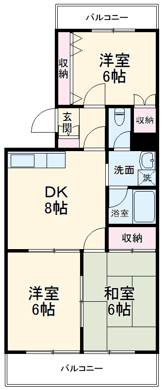 ハーモニーヴィラの間取り