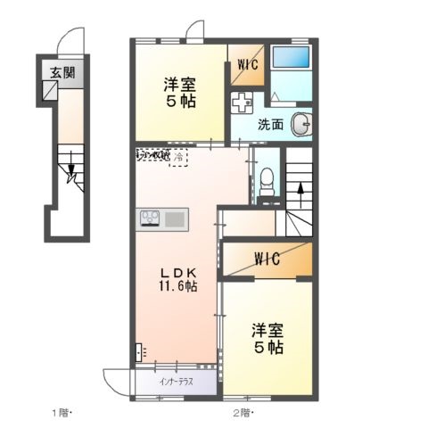 グリシーヌ・郷の間取り
