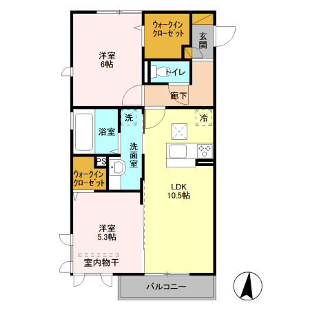 roi del’ours Ⅲの間取り