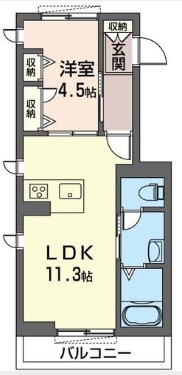 シエル ブルーの間取り