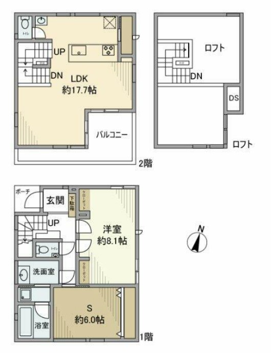 西荻北戸建の間取り
