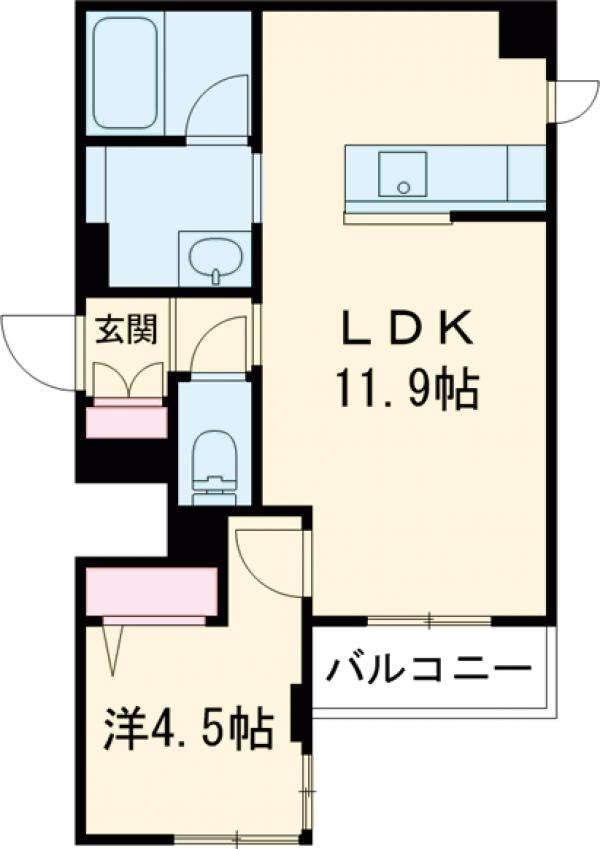カルハート桂の間取り