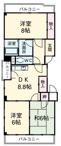 メゾンオサダの間取り