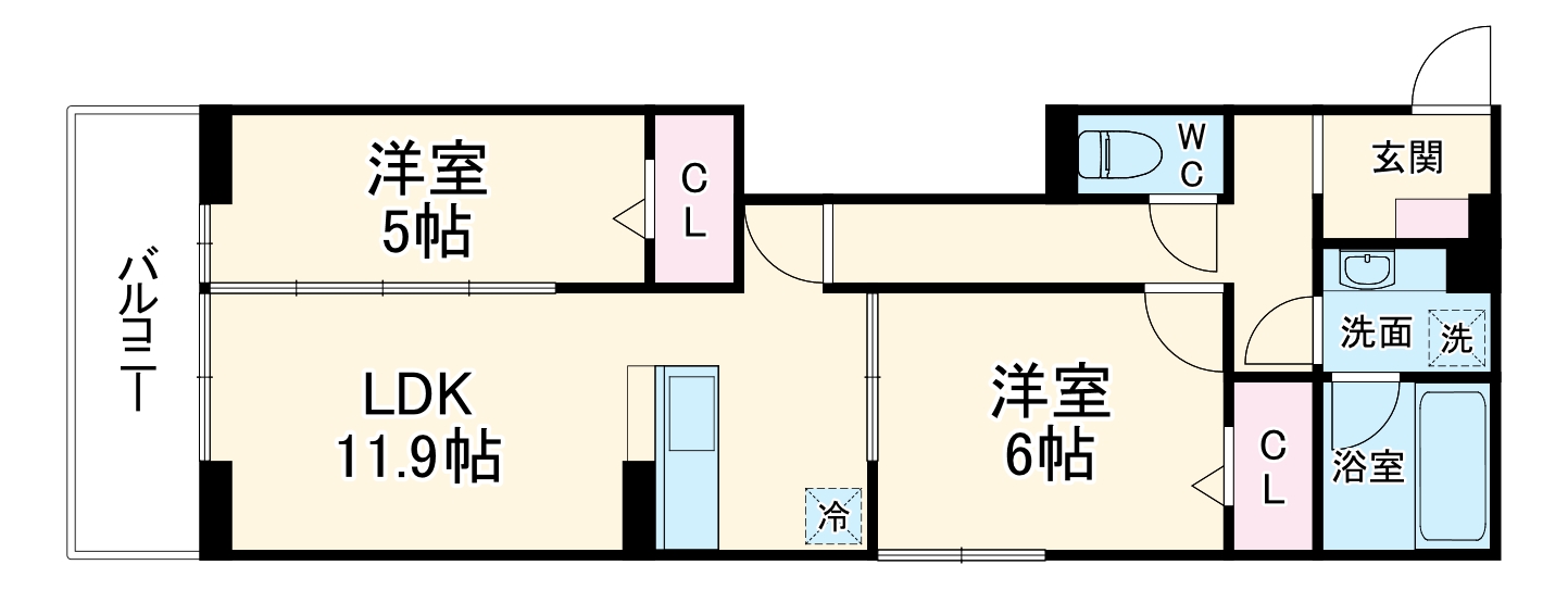 Noble Ferro C棟の間取り