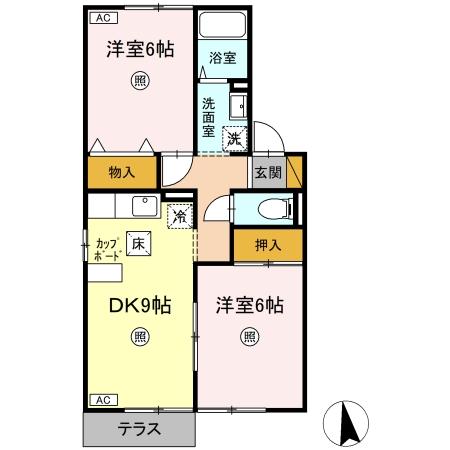 メゾン森Part VIの間取り