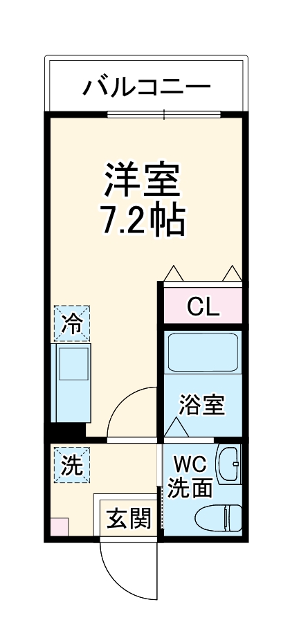 ハーミットクラブハウスNagatsutaの間取り