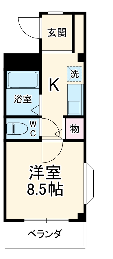 ラポール川本の間取り