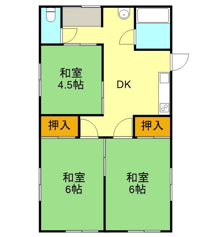 久保田借家の間取り