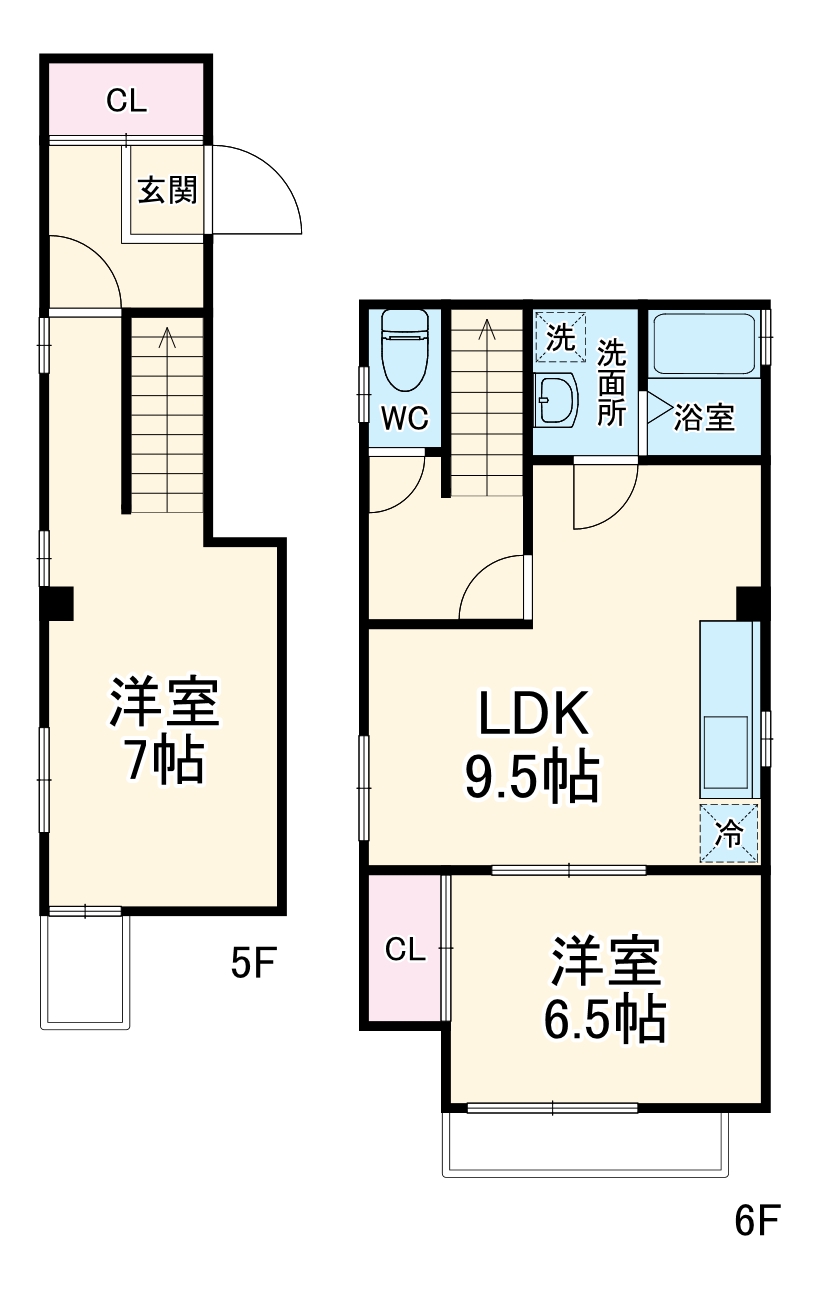 アルカス千本通の間取り