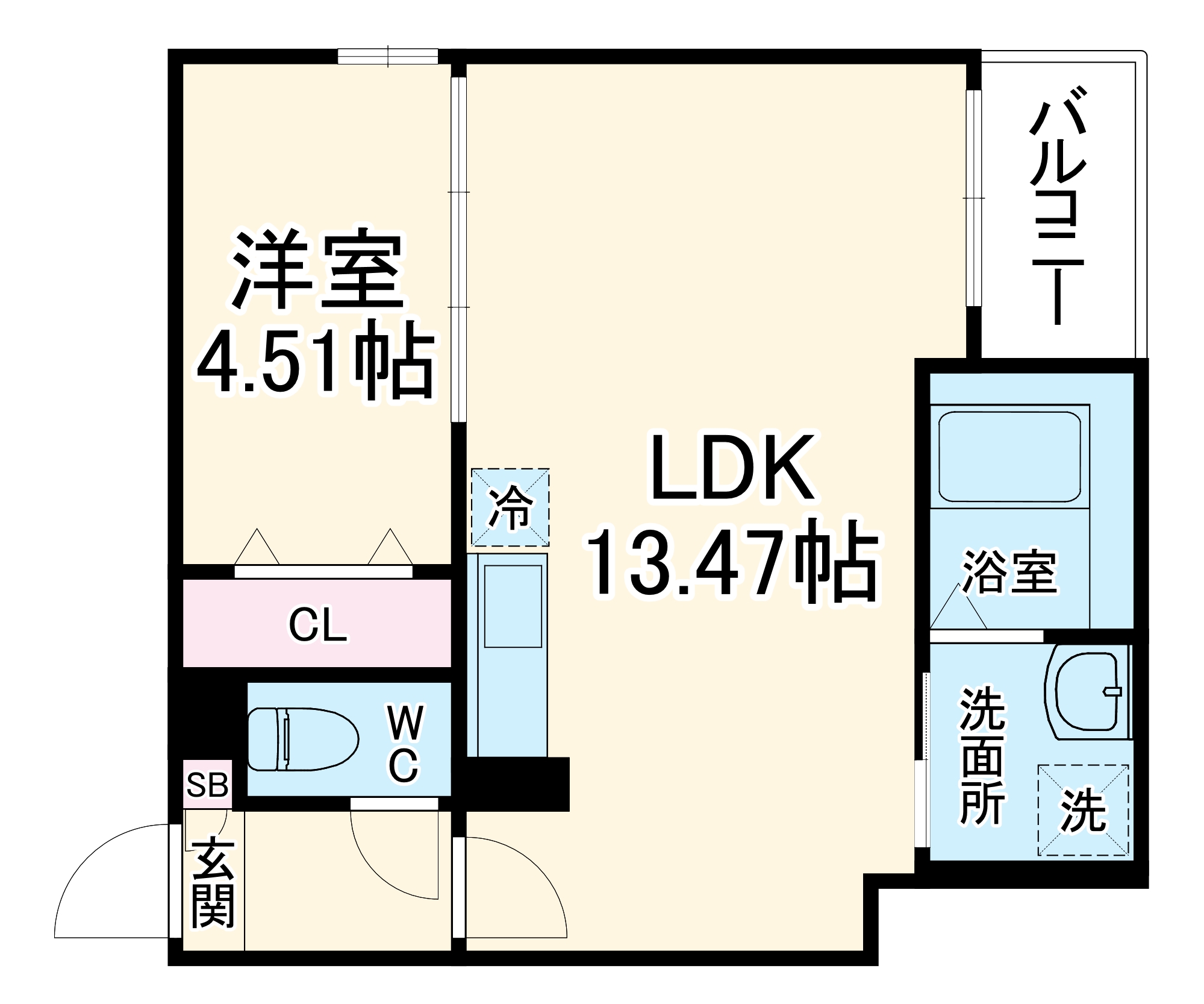 Jack　irifuneⅠ・301号室の間取り