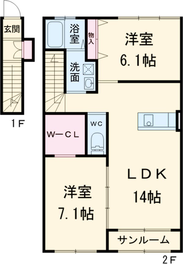 パストラルの間取り