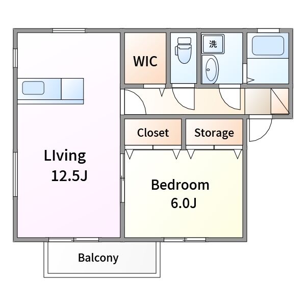 ウィルモア今泉Cの間取り