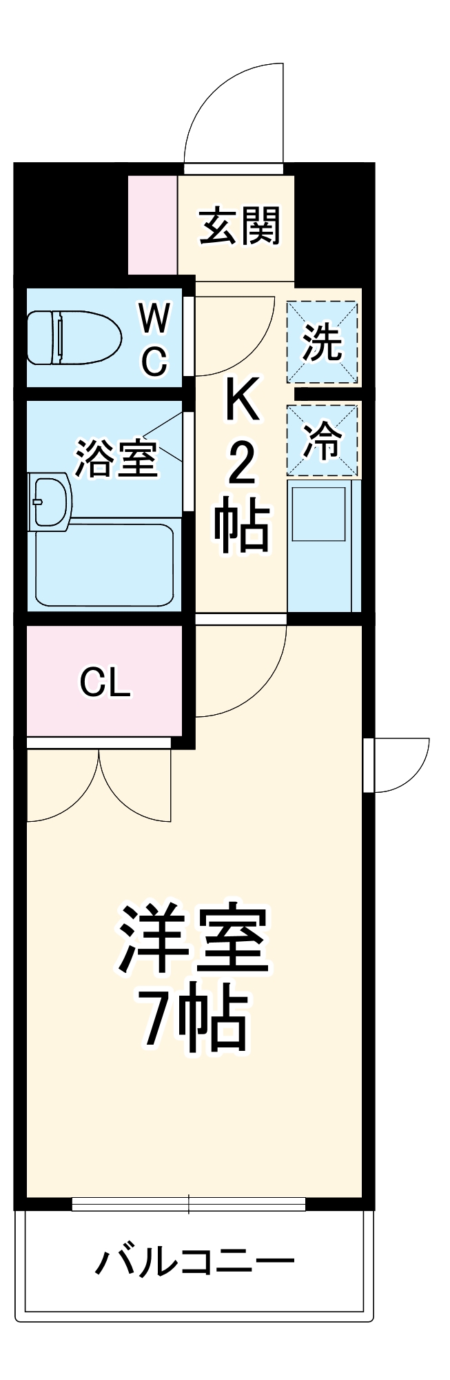 ソレイユ上社の間取り