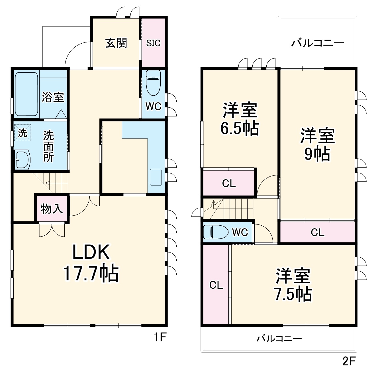 プラザCの間取り
