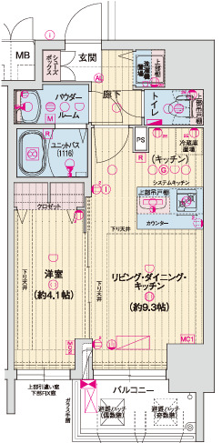 ソルテラスOSAKA塚本の間取り
