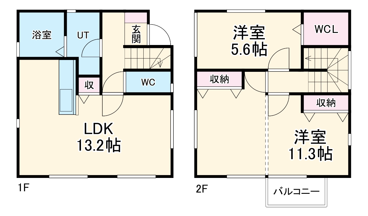 清須市上条戸建の間取り