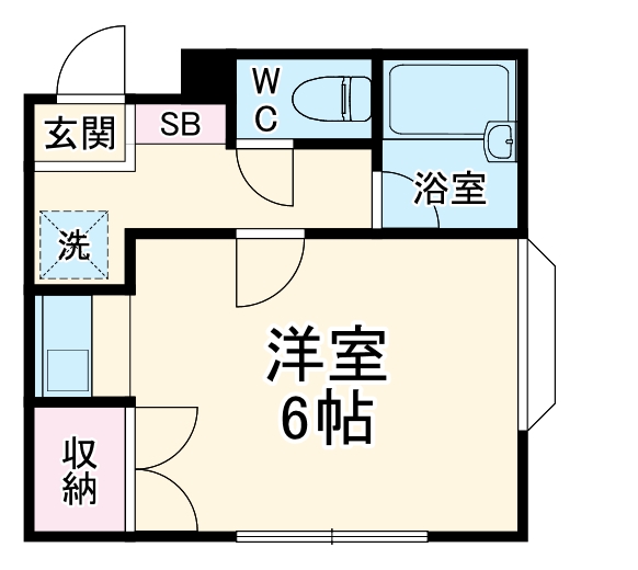 ロフティーフラワー2号館の間取り