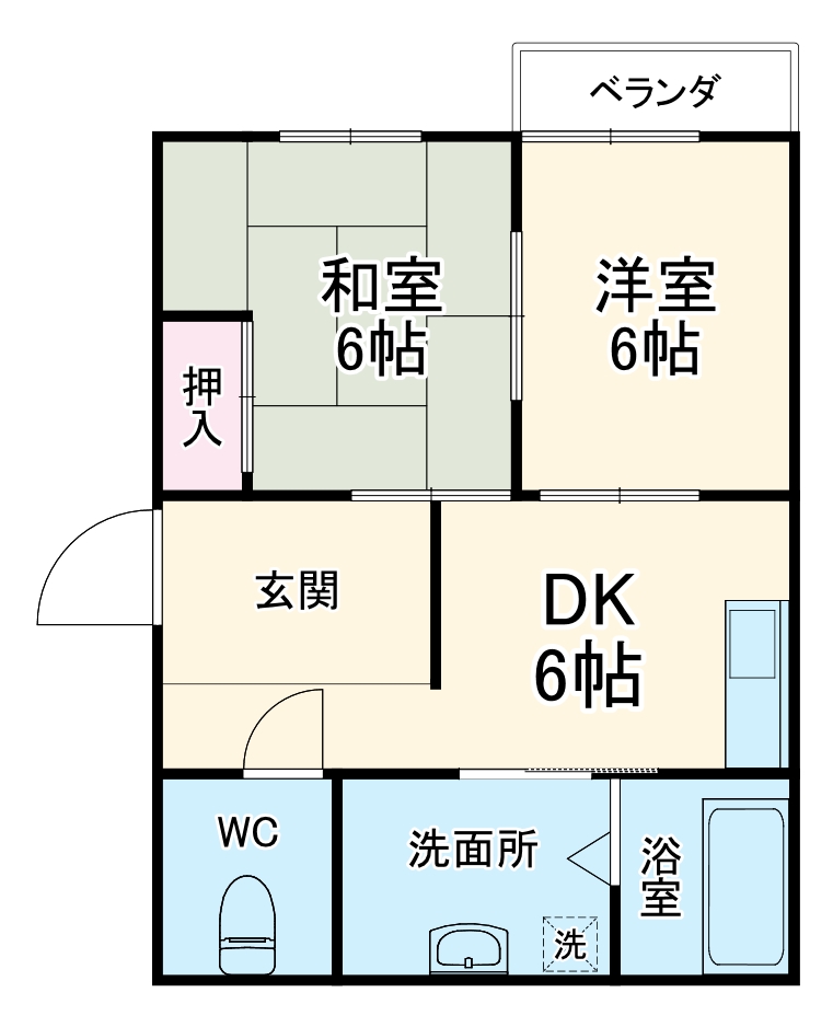 メゾンドール清水の間取り