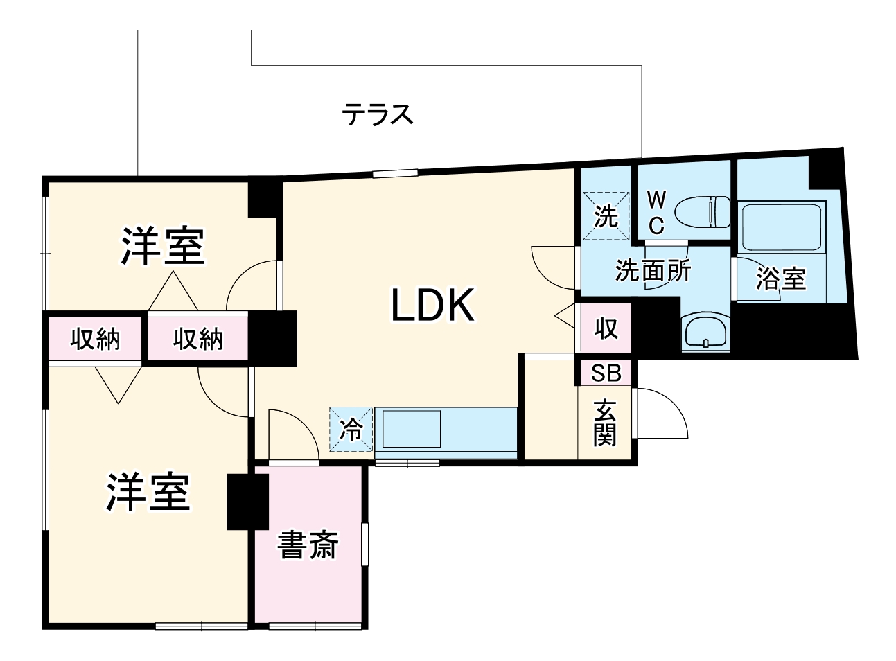 鷺沼デントヒルズの間取り